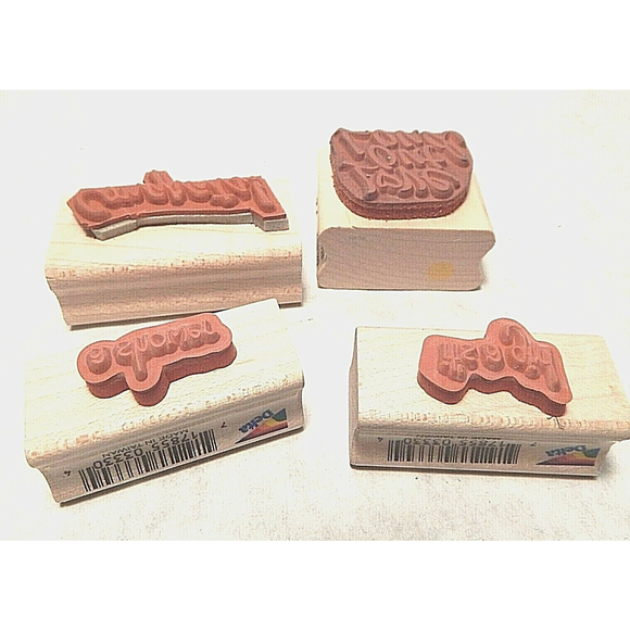 Rubber Stampede It's a Girl Announcement Stamps Collection Lot of 4 - Picture 3 of 4